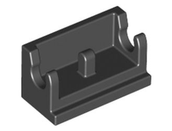 Hinge Brick 1 x 2 Base, Black (3937 / 393726)