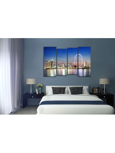 Модульная картина "Великолепие Сингапура"