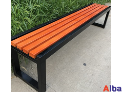 скамейка без спинки уличная модерн