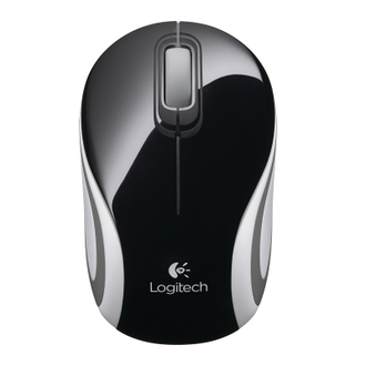 Мышь компьютерная Logitech (910-002731) Wireless Mini Mouse M187, черная
