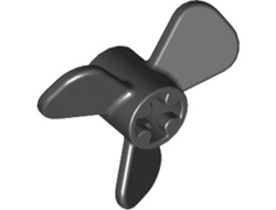 Propeller 3 Blade 3 Diameter with Axle Hole, Black (6041 / 604126)