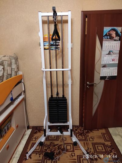 "Компакт" 60 кг со скамьей (металлические обрезиненные плиты)