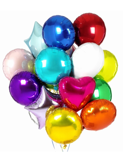 ШАРЫ ОДНОТОННЫЕ ИЗ ФОЛЬГИ