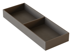 Лоток 2 отделения 150х410х50 экокожа Теплый серый FC0101.VP015.WGVPP.CM  ARISTO *