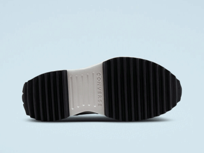 Кожаные черные Кеды Converse Run Star Hike с блестящей змеиной кожей 173081C