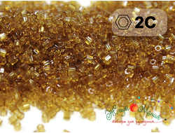 Toho 11/0 Нexagon / Тохо гексагон  0002С Transparent Topaz / Прозрачный топаз