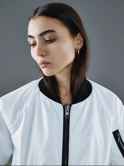 Бомбер Reverse Белый