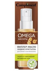 Compliment Omega Филлер-Масло для корней и кончиков волос, 50мл