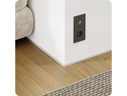 Антиплинтус Лука Апл 01.2700.01Л Серебро матовое