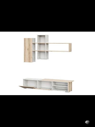 Бруклин гостиная Цемент Светлый/Дуб Делано