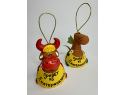Колокольчик "Привет из Екатеринбурга". Разные виды