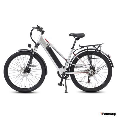 Электровелосипед WHITE SIBERIA CAMRY LIGHT 500W матовый серебристый