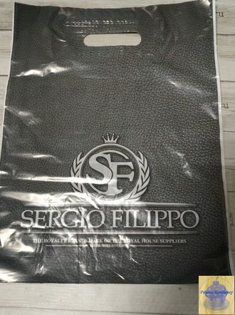 Пакет "SERGIO", полиэтиленовый с вырубной ручкой, 30*40 см, 35 мкм