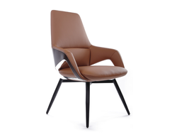 Кресло Aura-ST FK005-С Светло-коричневый (MB915) натуральная кожа 68*68*105