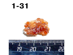 Гранат натуральный (щетка) спессартин №1-31: 2,9г - двухстор. - 20*13*9мм