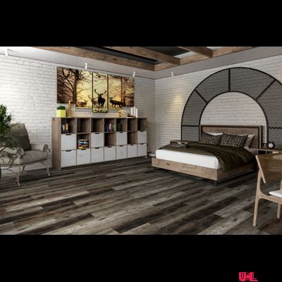 SPC ламинат Damy Floor Family Дуб Рустикальный Черный / Rustic Black Oak TCM369-7 43 класс толщина 4.0 мм с фаской замковый 2.635 м2