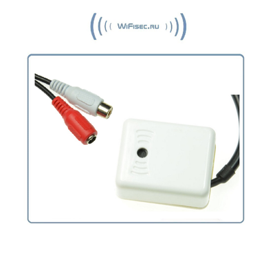 Высокочувствительный микрофон для систем видеонаблюдения, подключение IP видеокамер с аудио каналом. Уличное исполнение. (- 25 до +85 град.С)