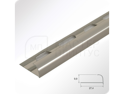 окантовочный профиль для плитки ПО 10 Бронза светлая глянец