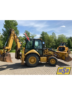 Стекло заднее правое верхнее на Cat 428e, Cat 432e, Cat434e, Cat 444e