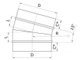 Отвод 15 градусов (круглый)