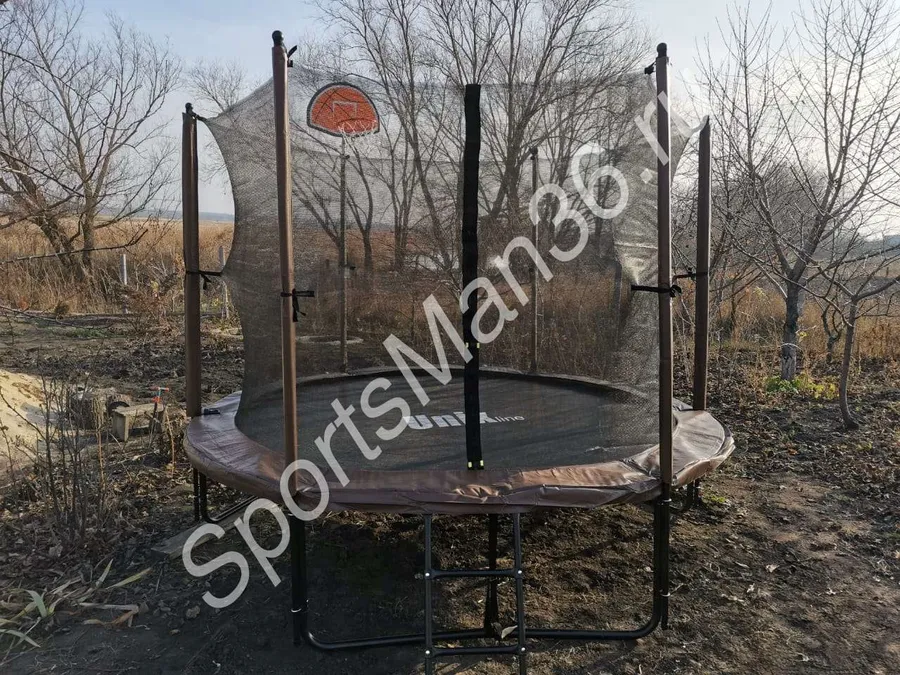 БАТУТ UNIX LINE BLACK&BROWN 10 FT INSIDE. БАСКЕТБОЛЬНЫЙ ЩИТ ДЛЯ БАТУТА UNIX LINE SUPREME