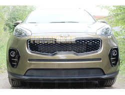 Защита радиатора KIA Sportage IV 2016-2018 black низ
