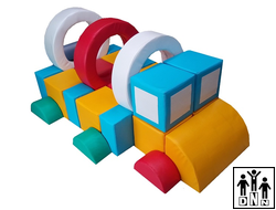 Мягкий модульный Конструктор «Бензовоз»