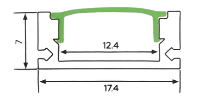 Алюминиевый профиль 4L-SR-0717-S ANOD КОМПЛЕКТНЫЙ SEASTAR