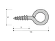 Крючок саморез 15 мм для брелков