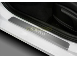 Накладки на пороги для Kia CEED III Хэтчбек / Универсал 2018-