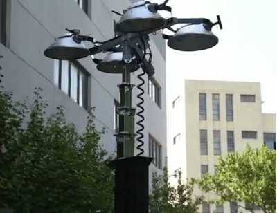 Мачта осветительная Light-Techno LT41000 (MH 4х1000 - высота 9 метров) с двигателем Laidong