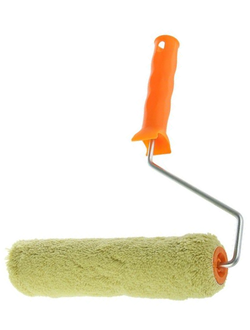 Валик 240мм, полиакрил зелёный с ручкой