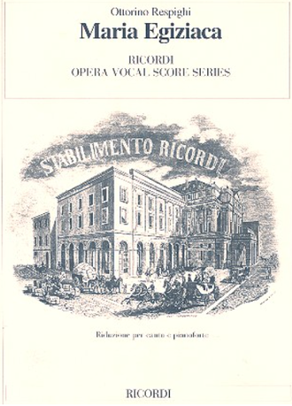 Respighi, Ottorino Maria Egiziaca vocal score (it)