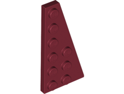 Wedge, Plate 6 x 3 Right, Dark Red (54383 / 4528041 / 4539068)