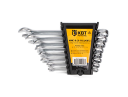 Набор гаечных комбинированных ключей НКК-8 (8-19) серия KBT-PROFESSIONAL для монтажа гаек и болтов с шестигранной головкой