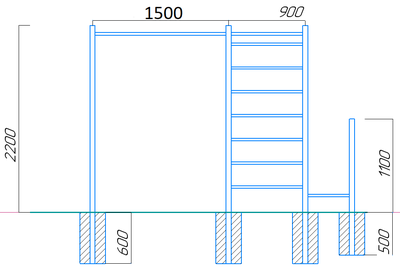 Спортивная площадка WORKOUT w04