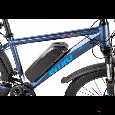 Электровелосипед INTRO Sport GT (Серо-зеленый)