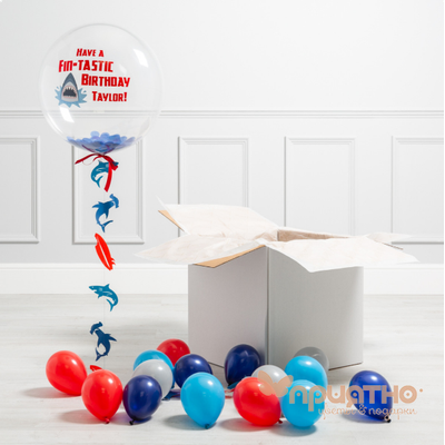 СЕТ ИЗ ВОЗДУШНЫХ ШАРИКОВ "АКУЛА"