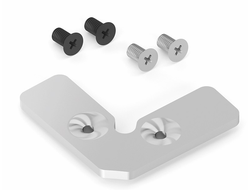 Комплект соединительных углов для УЗКОГО рамочного профиля 831, 832, Aspect  (к-т 4шт+2к-та винтов) DE0019.VS000.SEAR ARIS