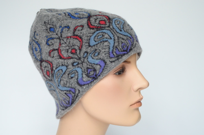 Итальянская шапка Визио с жаккардовым принтом