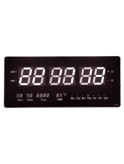 Электронные настенные часы Орбита OT-CLW10 белые