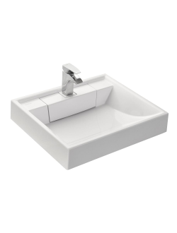 Раковина прямоугольная Акватон Рейн 60х50 над стиральной машиной 1A72103KRW010