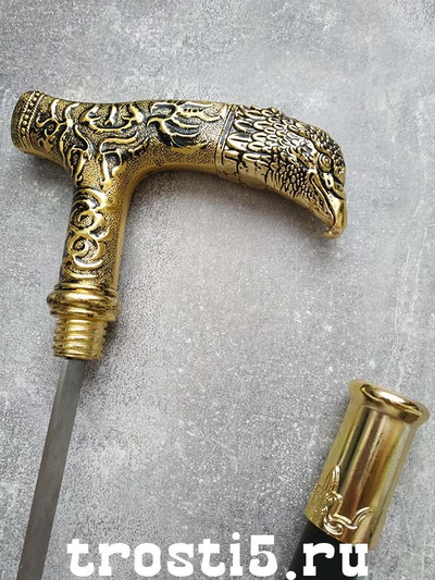 Опорная трость с птицей  для ходьбы с клинком