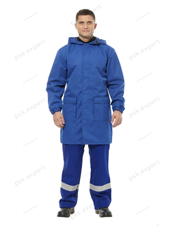 Плащ термостойкий водоупорный "ПТв 644W" цвет синий