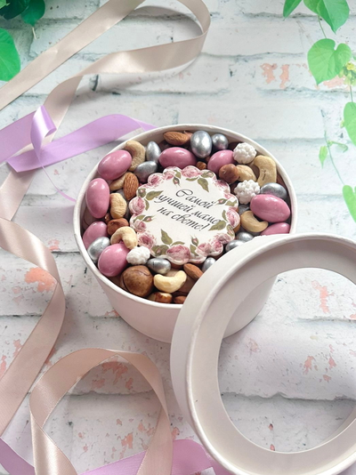 Набор в шляпной коробке "Лучшей маме"