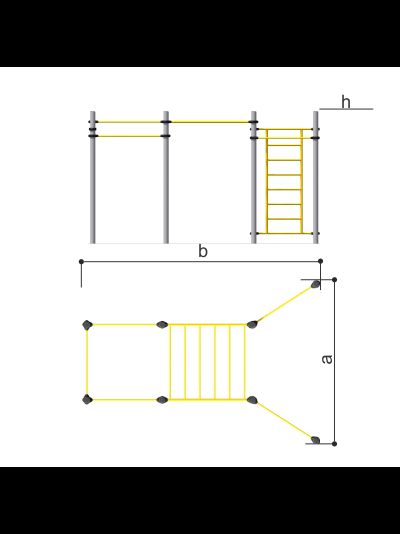 Спортивное оборудование с рукоходом Romana 501.58.01