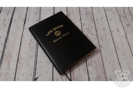 кожаный ежедневник с тиснением логотипа и именной надписи