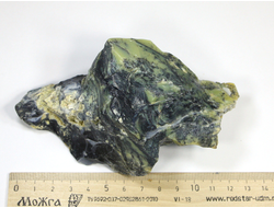 Опал черный с желтым, Казахстан (120*69*55 мм, вес: 250 г) №19172