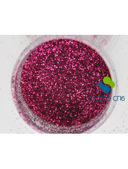 Устойчив к сольвентам флейк глиттер Сливовая Маджента 0,2 мм
