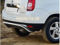 Защита заднего бампера d57 скобка Renault Duster ( Рено Дастер)